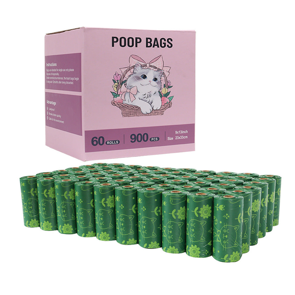 60 rolls 900pcs biodegradable Litter Bags - Lemon and Lavender Scented