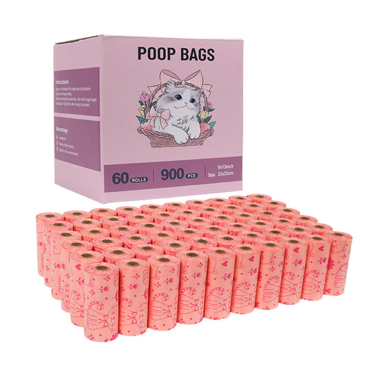 60 rolls 900pcs biodegradable Litter Bags - Lemon and Lavender Scented