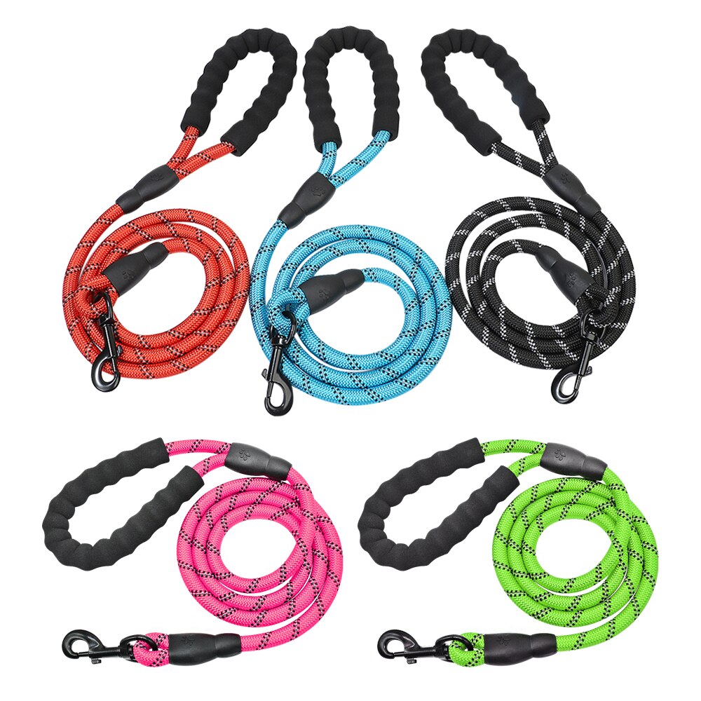 Reflective Dog Rope Lead - 4'9ft length Lead