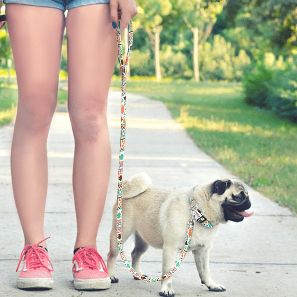 Thick Pattern Printed Dog Lead