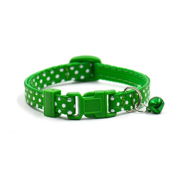 Adjustable Dot Printed Cat Collar