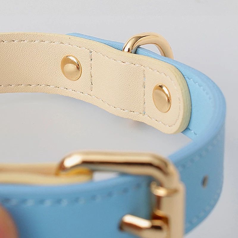 Genuine Leather Pet Dog Collar