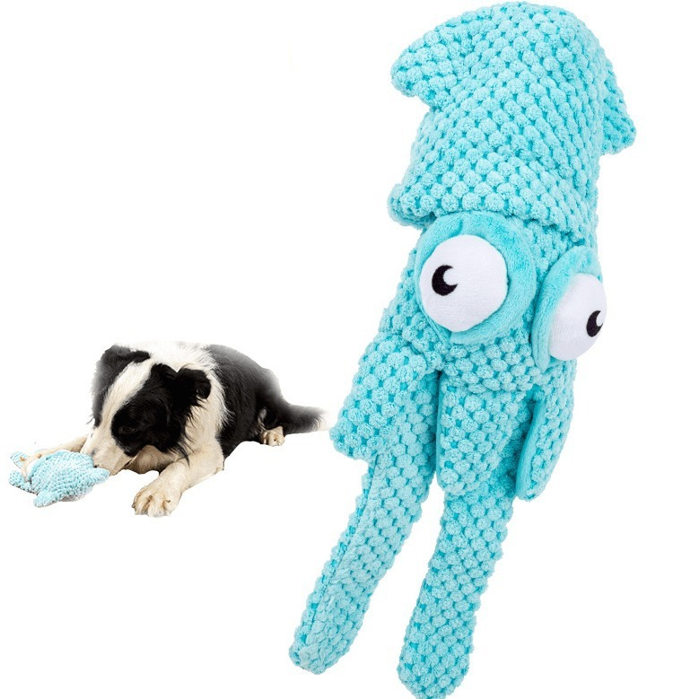 Squeaky Squid Dog Toy