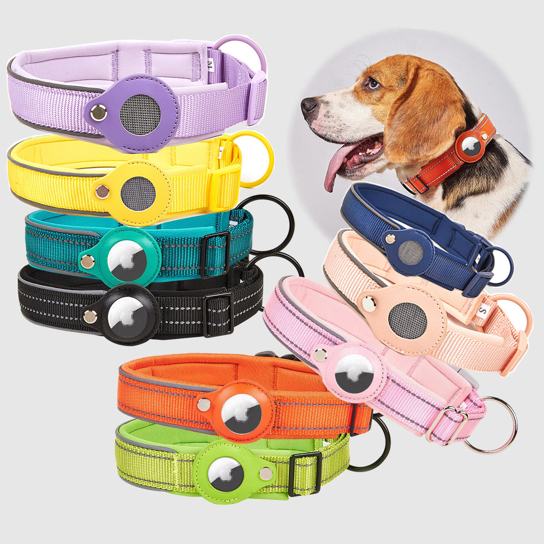 Pet Locator Collar For Apple Airtag - Air Tag NOT INCLUDED