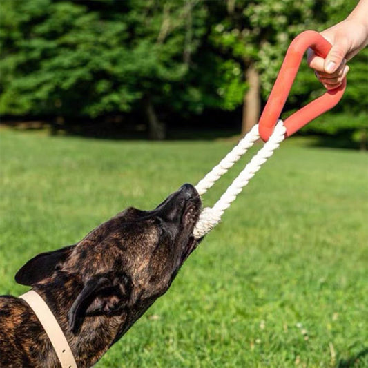 Pet Pulling Rope And Rubber Chew Toy